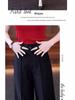 Women's Summer Drapey Wide-Leg Suit Pants, 2025 New, Versatile & Casual, Thin Nine-Point Straight Fit