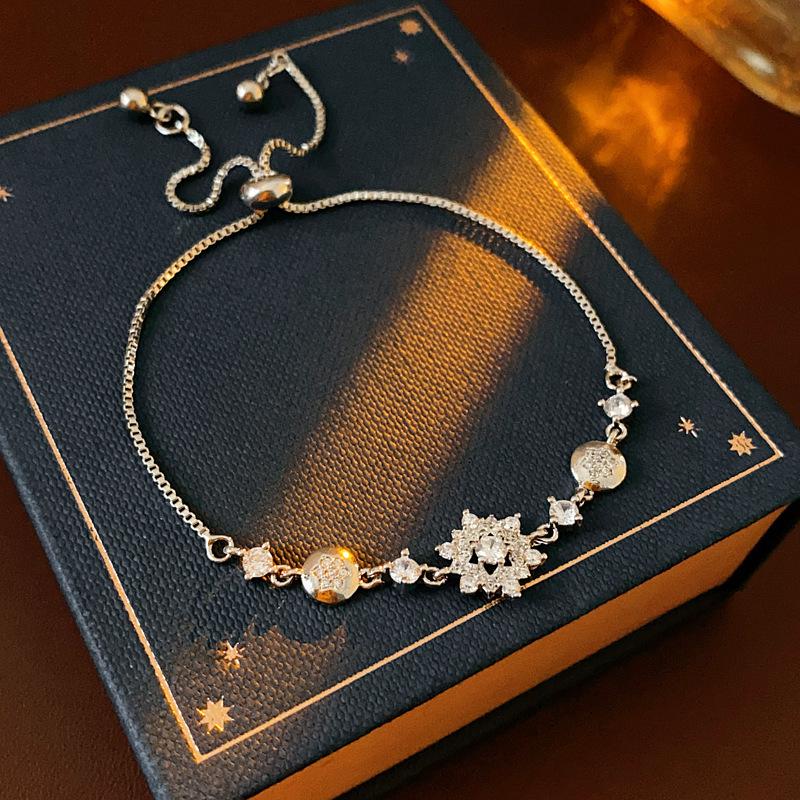 Elegante Geometrische Zirkonia Armband voor Damesmode - Veelzijdig, Trendy Bangle Sieraden