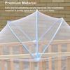 Universal Baby Crib Mosquito Net-Breathable Mesh Canopy for Cot/Cradle Portable Support Tent Style Landing Mosquito Net Infants