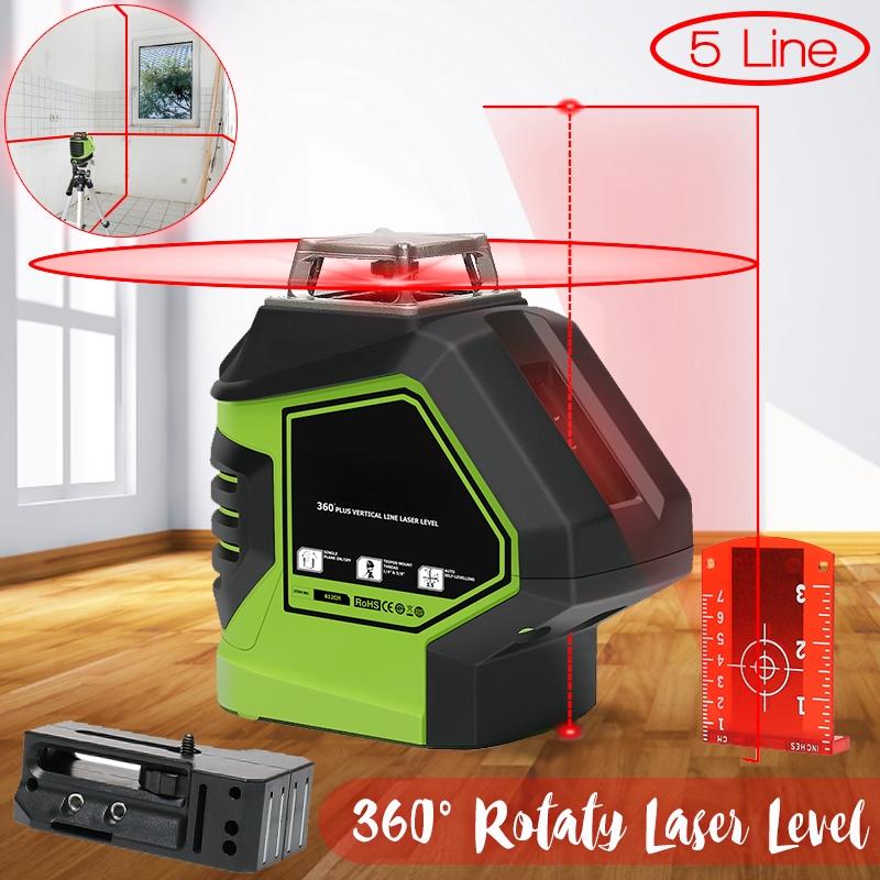 IP54. 5Line Laser Level 360 ° Rotary Auto Self Leveling Vertical Horizontal Decoration New