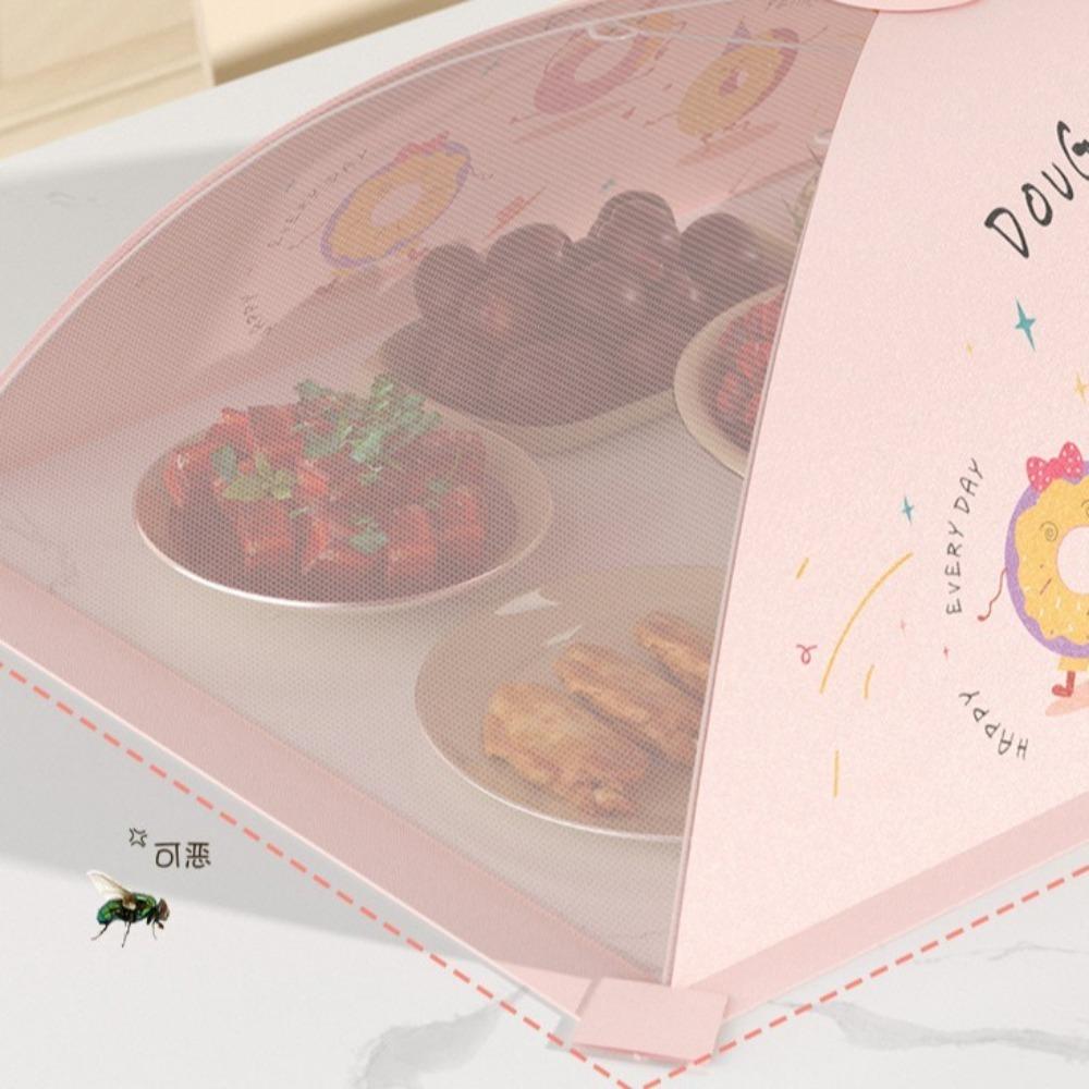 Foldable Leftovers Food Cover Anti-mosquito Meal Vegetable Umbrella  Kitchen Gadgets