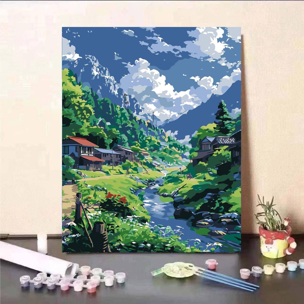 Hayao Miyazaki Summer Digital Oil DIY Painting: Healing, Stylish Living Room Decor Gift