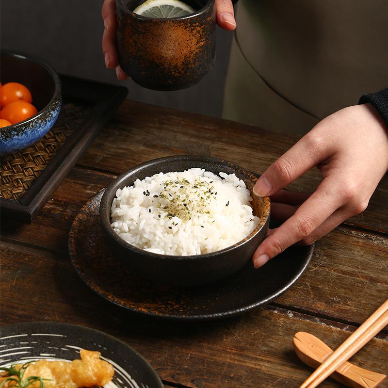 Style Ceramic Tableware, Restaurant, Hotel, Four Piece Set, Hot Pot Restaurant, Bone Dish Bowl, Soup Spoon Cup Set, Commercial