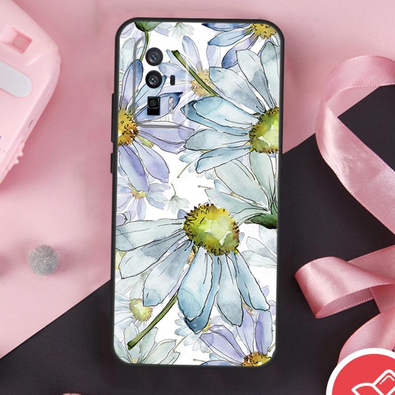 Daisy Watercolor Case For Xiaomi 11T 12T 13T 14T Pro Mi 15 13 14 Ultra POCO X7 Pro X3 X5 X6 F5 F6 F7 Cover