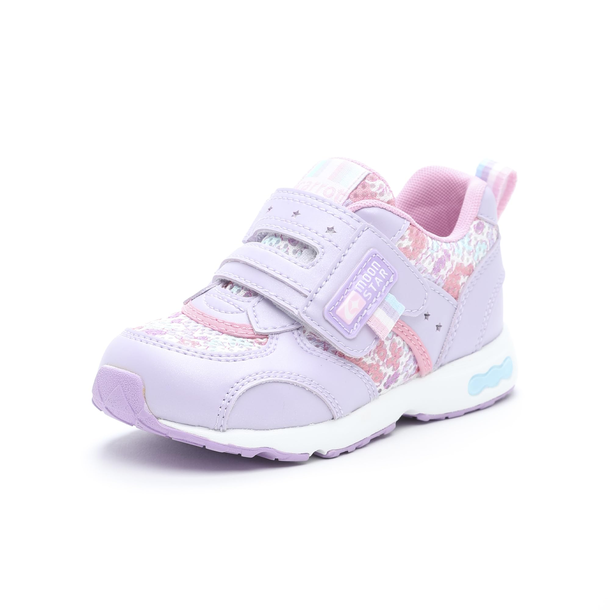 

Carrot Sneakers CR Athletic Wide 3E C2146, 2175, Shoes, 2E/3E, Fit, 14-21cm, 0.5cm Adjustment, Kids , Boys, Girls, Lavender, 17.0cm