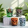 Multifunctional Skull Silicone Mold for Resin Jewelry Concrete Crafts Succulent Planters Home Decors Gift Making Project