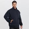 Debenzer Men's Plus Size Casual Knit Stand-Collar Jacket
