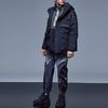 Li Ning X Star Wars Letter Print Hooded Down Jacket Men Outerwear Black AYMQ169-1