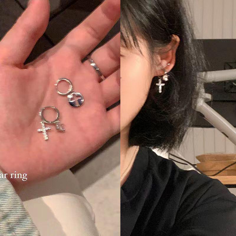 Korean Pearl Tassel Earrings with Silver Needle
