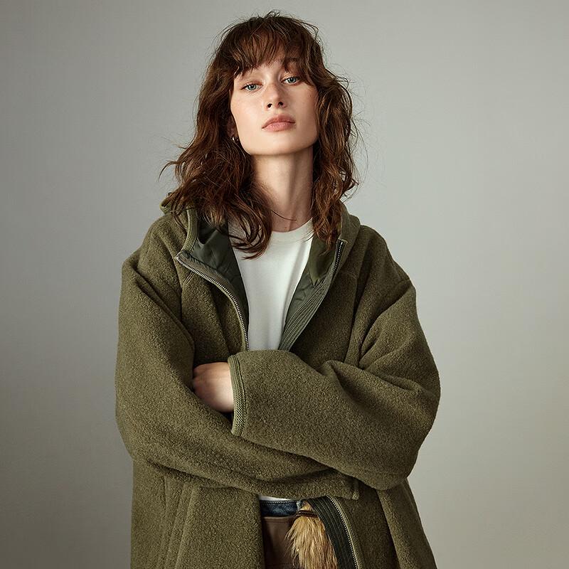 Chuyu Women's Hooded Plush Winter Jacket