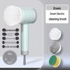 2025 Multi-Functional Electric Rechargeable Cleaning Brush with Steel Wool for Kitchen Pots