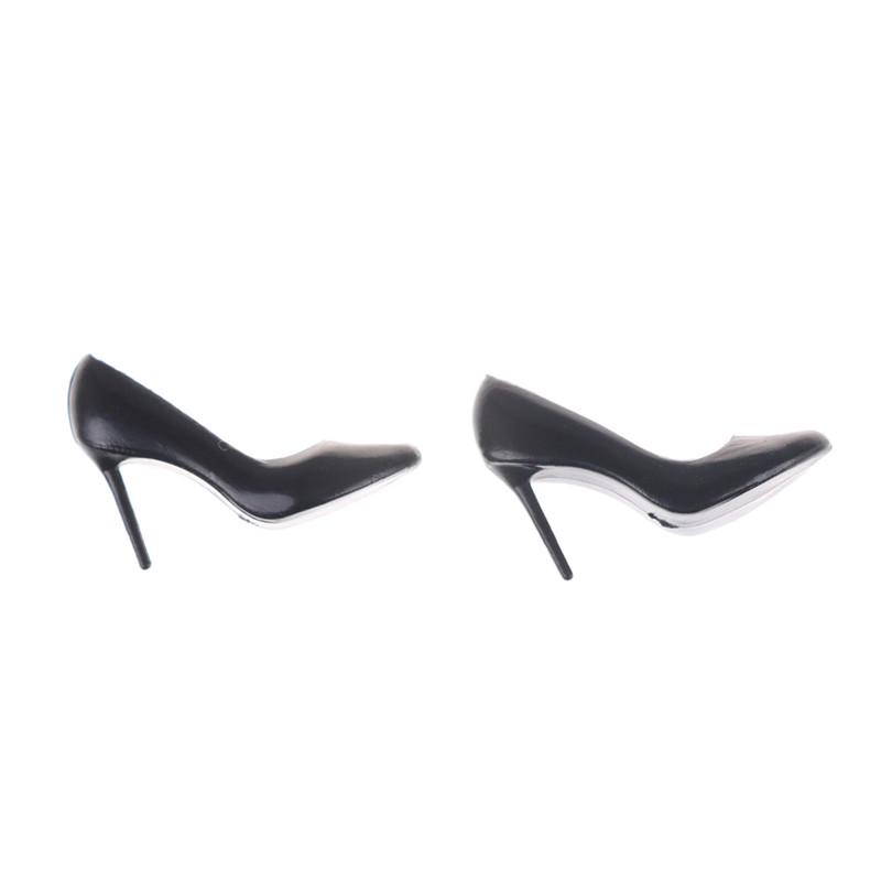 1PAIR 1:12 Dollhouse Miniature DIY Kabinenbeschläge Stiletto Schuhe Toys CL
