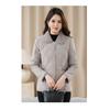 2025 New Fashion Women's Stitched Lapel Button Pocket Fashion Solid Color Casual Cotton Jacket