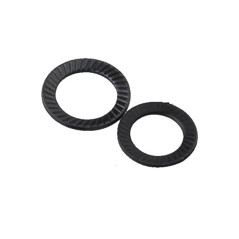 Ruiluo DIN9250S Black Carbon Steel Anti-loosening Washer