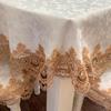European Style Lace Oval Tablecloth for Nordic Dining Table - Minimalist Lace Table Cloth for Tea Table and Dining Room (Chair Covers Not Included)