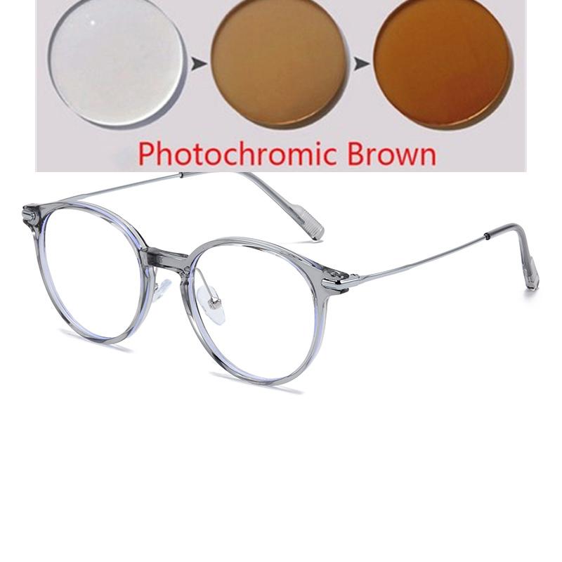 Black Gold Frame Anti Blue Rays Oval Prescription Glasses For The Nearsighted Women Men Myopia Spectacles 0 -0.5 -0.75 To -6.0