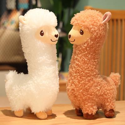 Lamb Wool Alpaca-shaped  Doll Plush Toy Cute Soft Sleeping Pillow Gift For Kids