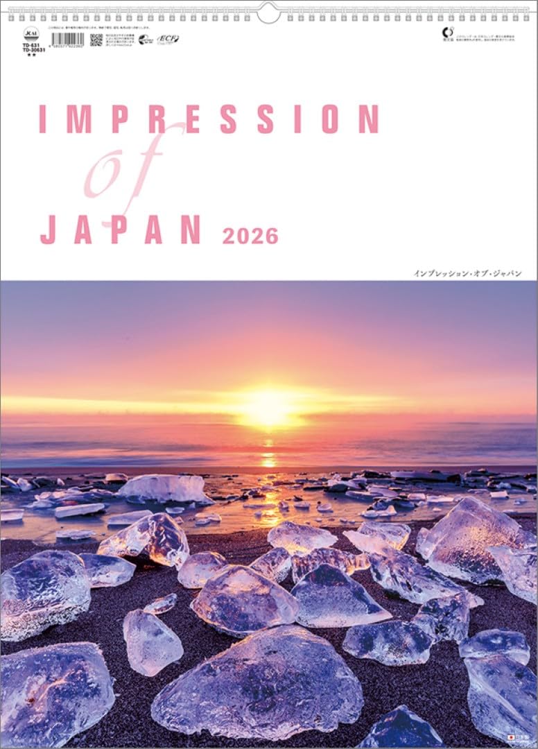 

Impression of Japan 2026 Wall Calendar TD-30631 CL26-1032