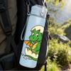 1PC Cute Little Dragon Cartoon Pattern 750ml Color Plastic Sports Water Bottle Leakproof Flip Straw Lid Suitable for Sports Office Home Use
