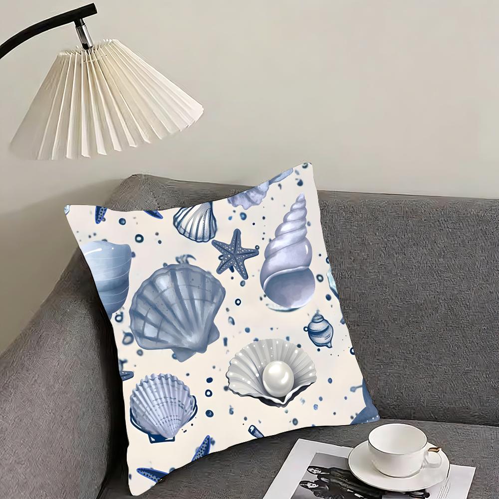 Ocean Animals INS Cushion Cover Pillowcase Ultra Soft Skin Friendly Fabric Cloud Like Comfort  Concealed Zipper