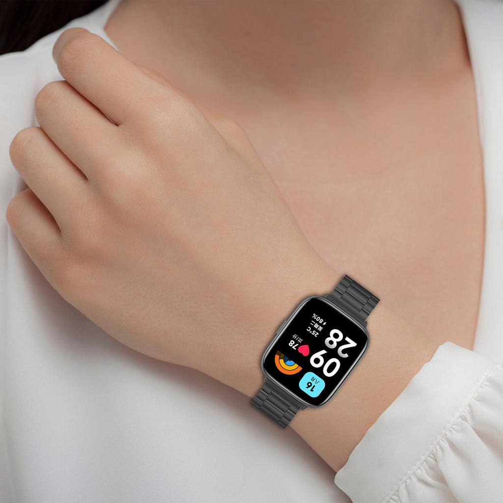 For Xiaomi Redmi Watch 3 Active/Watch 3 Lite Replacement Band Stainless Steel Watch Strap