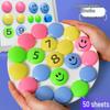 Round Colorful Magnetic Smiley Face Chalkboard and Whiteboard Buttons