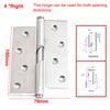 Left Right For Bathroom Toilet Door Hinges Easy Installation Easy Installation Stylish Appearance Bathroom Doors