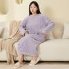 Coral Fleece Sleep Gown For Women With Thick Warmth For Winter Home Comfort