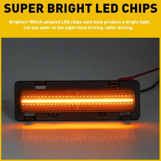 For Chevy Camaro LED Side Marker Light Assembly 1982-1992 Pair LH and RH Side US