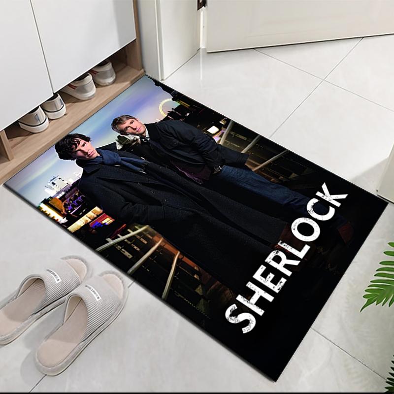 Sherlock Printed Carpetrugfor Office Chair Living Room Bedroom Kitchen Room Decor Gifts