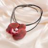 Pearl Phalaenopsis Flower Necklace Colorful Korean Style Choker  Photograph