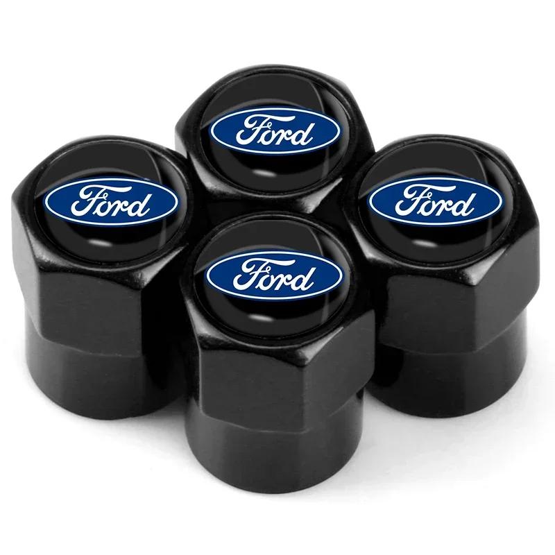 

Автомобильная наклейка Ford Новый 2025 Горячая 4 шт. Автомобильные значки Колпачки на вентиль колеса Покрышки для штока шины Для Ford Escape Kuga Mondeo Ecosport Fiesta чёрный