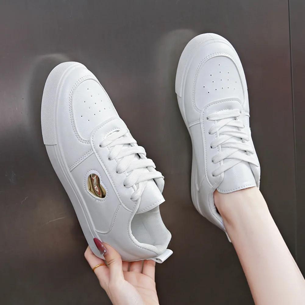 

Spring and Autumn Women s Fashion Sneakers Lace Up Breathable Casual Shoes Casual Comfort Sneakers De Mujer 41