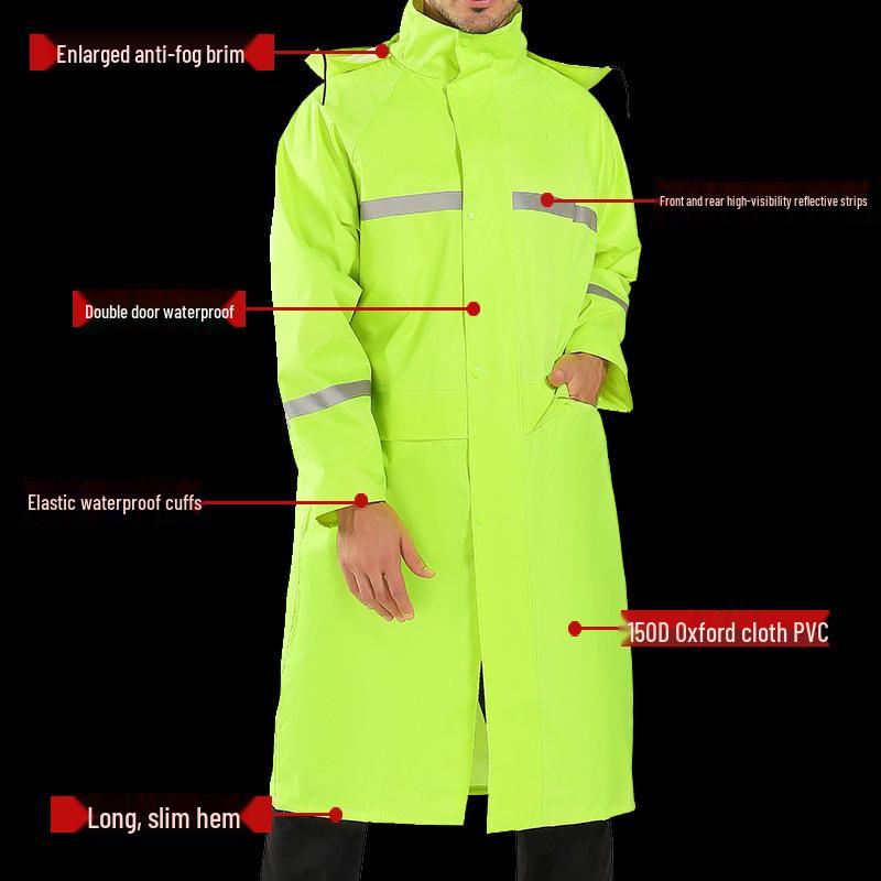 Men's Fluorescent Green Stormproof Reflective Cycling Jumpsuit