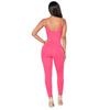 Sexy overal bez zad pro ženy, slim fit, dlouhý overal bez rukávů, evropský a americký styl, elegantní přiléhavý outfit na večírky
