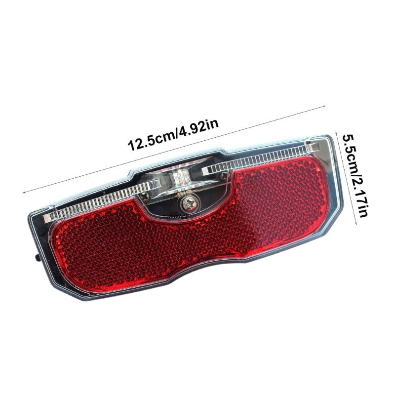 Waterproof Bicycles Rear Seats Reflective Taillight Cycling Rear Reflector Tail Light Luggage Rack Mounted Bike Light
