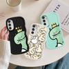 Soft Phone Cover Case for Samsung Galaxy A21s A13 A14 A11 A16 A15 A12 A52 A06 A05 A23 A53 A22 A33 A03 A04 Cartoon Dinosaur Goose
