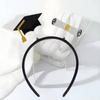 Celebrate Graduation Cap Headband Non-slip Graduation Hat Hairband  Elementary School