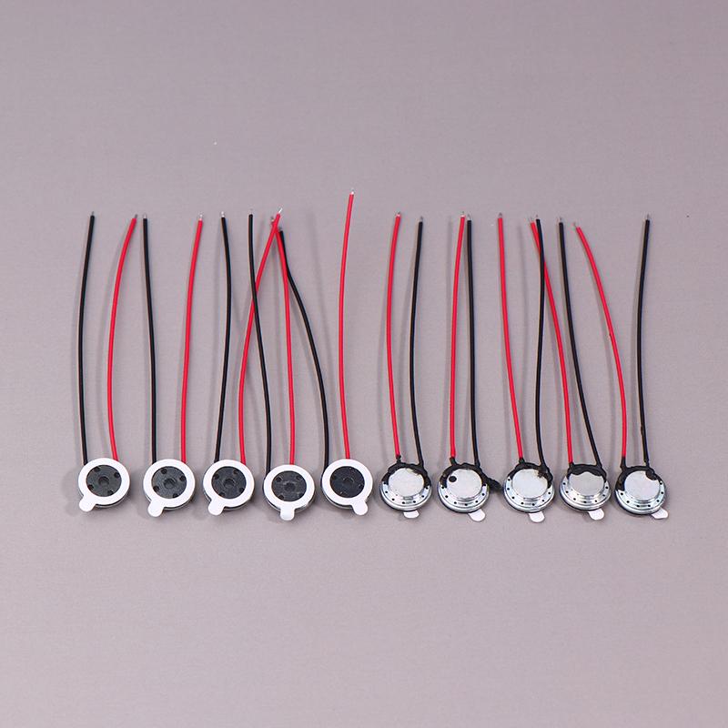 5/10 Pcs 8 Ohm 0.5/1W Round Speaker 10Mm Mini Ultra-Thin Loudspeaker Horn For Mobile Phone Computer Diy Repair