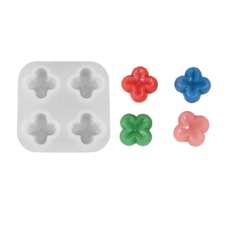 4 Cavities Floral Silicone Candle Molds Easy Demolding Silicone Baking Mould for Candle Soap Chocolate and Resin Casting