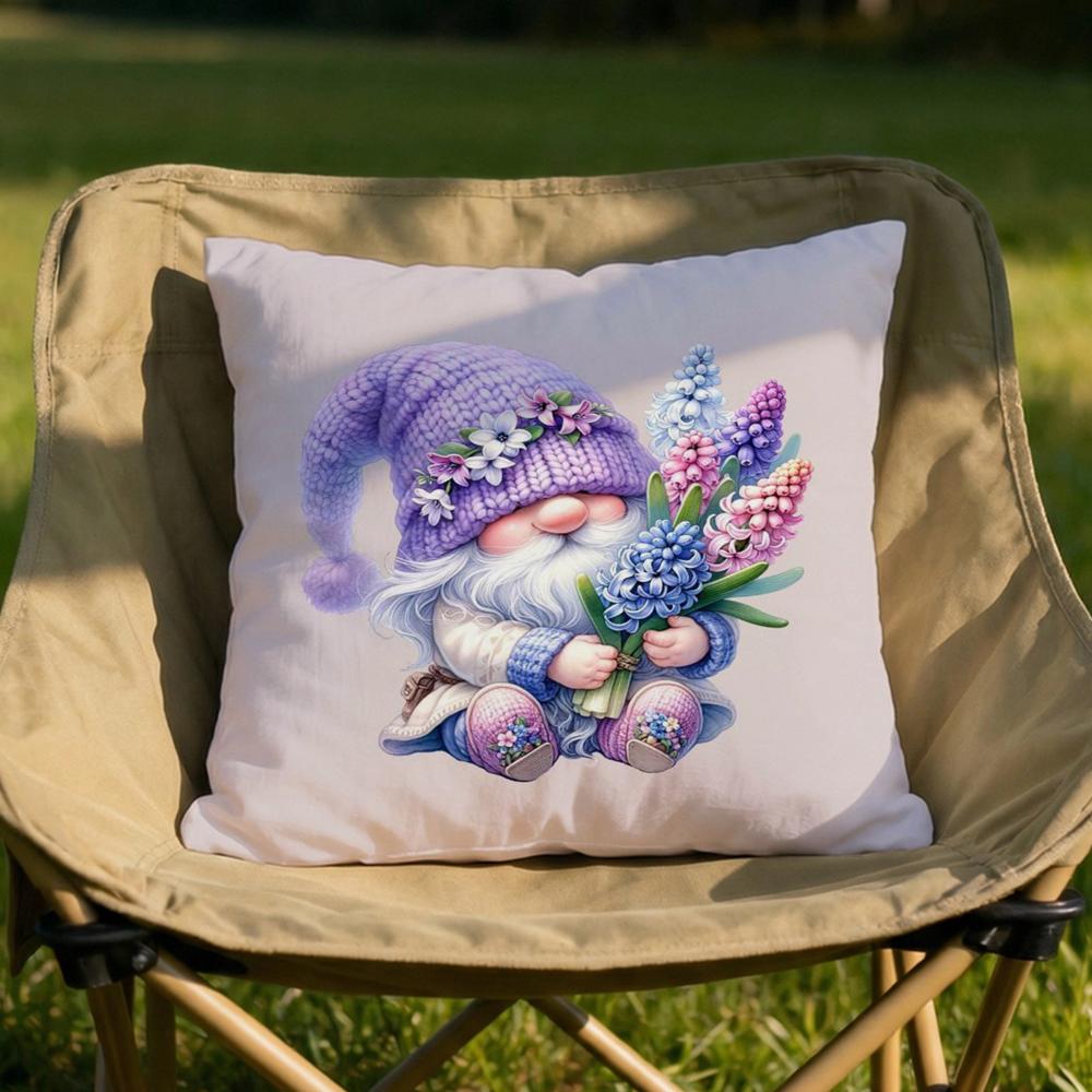 

Everyday Gnomes Cushion Cover Soft Reversible Durable Pillow Cover MultiScene Use for Home Car Daily Comfort 30X30cm