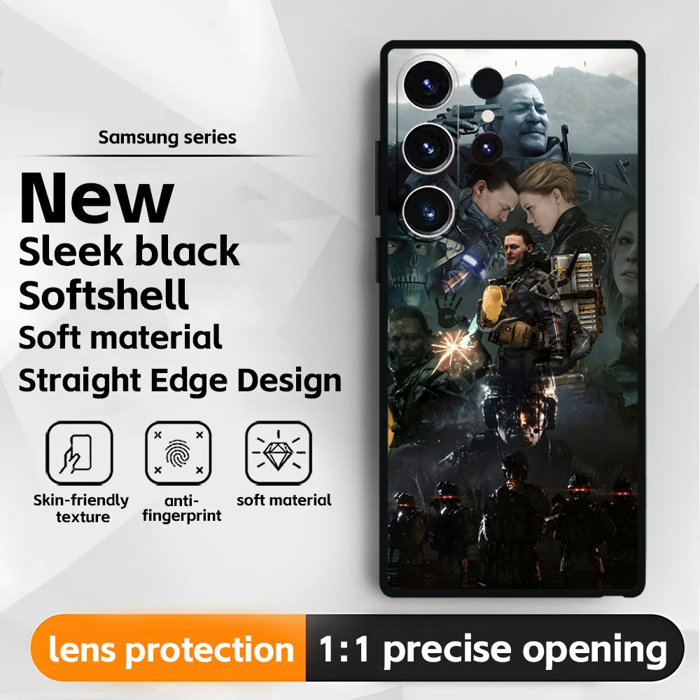 hot game D-Death S-Stranding Phone Case For Samsung Galaxy S25 S24 S23 S22 S21 S20 Plus Ultra Note20 Soft Black