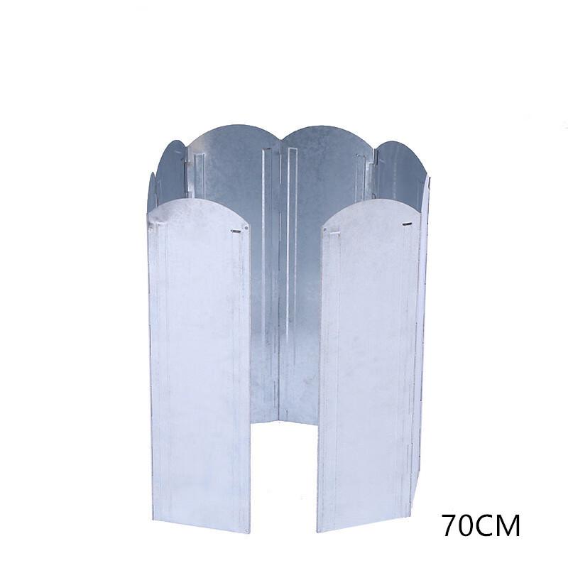 OEING Ultralight Outdoor Folding Aluminum Stove Windshield 70CM