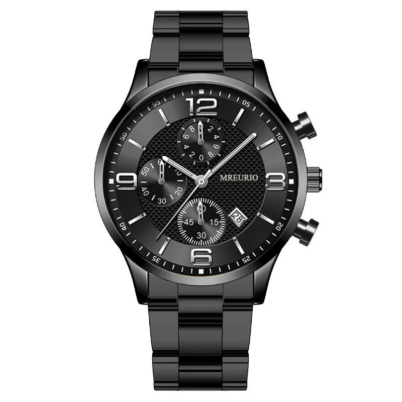 Vendita Calda Moda Digitale Calendario a Tre Occhi Orologio da Uomo Cinturino Orologio da Uomo Orologio da Uomo