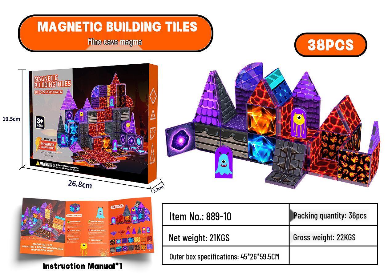 Magic Castle Magnetic Tiles: DIY Educational Building Blocks