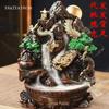 Retro Resin Backflow Incense Burner for Home and Tea Ceremony