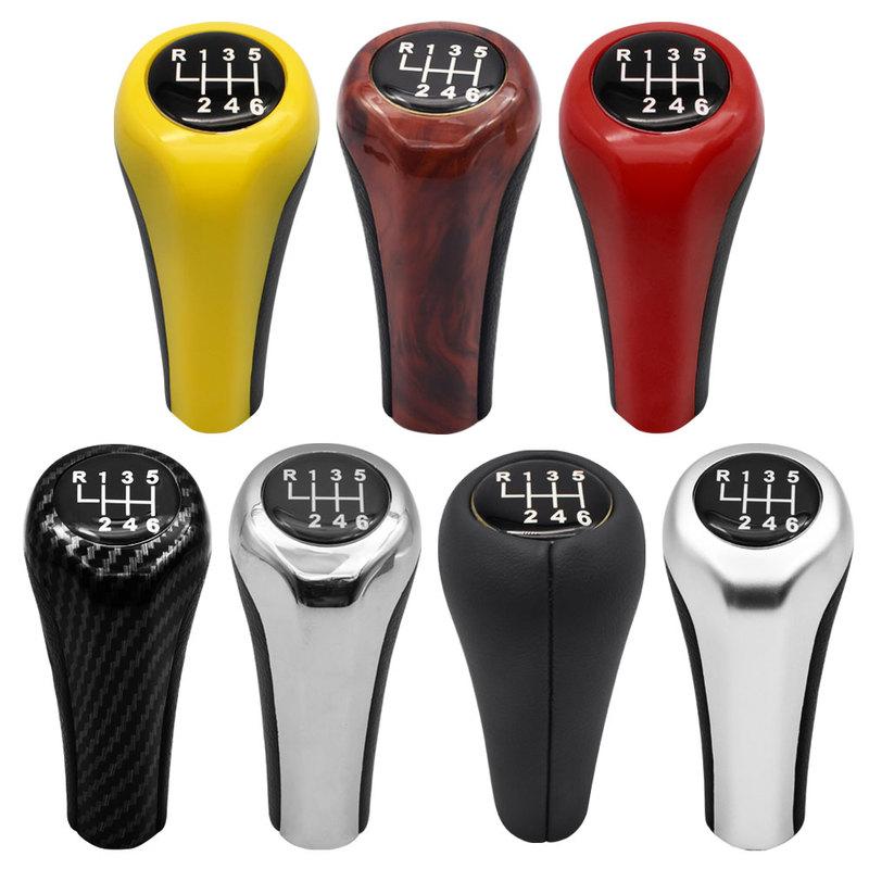 5 6 Speed Handle Gear Shift Knob Head For BMW 1 3 5 6 Series E46 E53 E60 E61 E63 E65 E81 E82 E83 E87 E90 E91 E92 X1 X3 X5 M