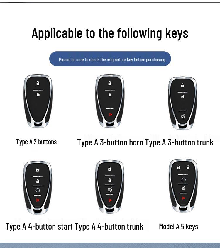 Premium Key Cover for Chevrolet Cruze, Malibu, Covoz, Sail 3, and Trax