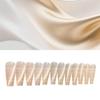 24-Piece Autumn/Winter Nude Cat Eye Long Wearable Nails - Shiny High-End Whitening Simple Nail Art