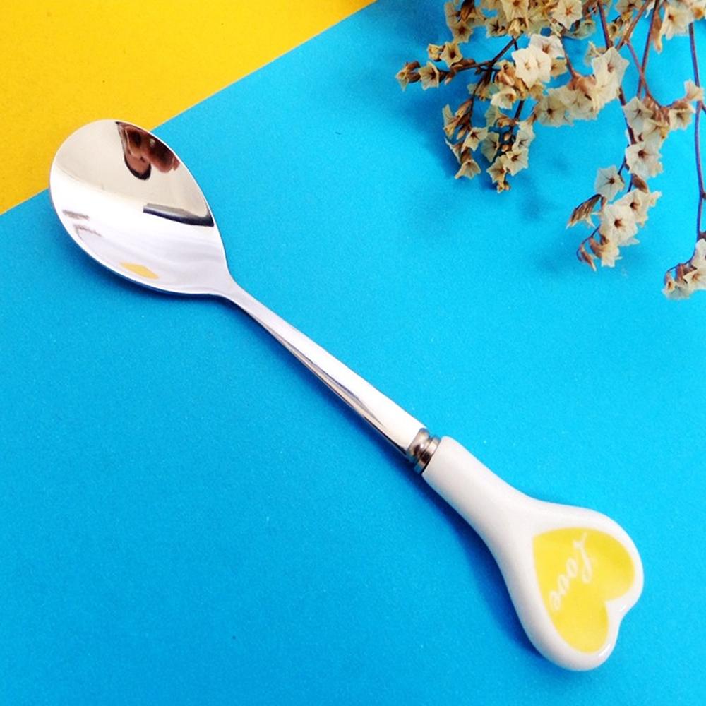 1/3/5PCS Stirring Coffee Spoon Ice Cream Dessert Long Handle Creative Cute Kitchen Supplies Cutlery Teaspoon Multicolor